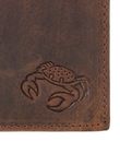 oxmox Leather RFID Protect Kombibörse Crab 2.0 Embossed Vintage Dark Brown oxmox Leather RFID Protect Kombibörse Crab 2.0 Embossed Vintage Dark Brown