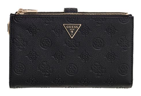 GUESS Blake SLG Double Zip Organizer Black Logo