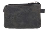 oxmox Leather Keyholder Footsteps 2.0 Embossed Vintage Black oxmox Leather Keyholder Footsteps 2.0 Embossed Vintage Black