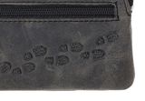 oxmox Leather Keyholder Footsteps 2.0 Embossed Vintage Black oxmox Leather Keyholder Footsteps 2.0 Embossed Vintage Black