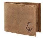 oxmox Leather RFID Protect Pocketbörse Freedom Anchor Embossed Vintage Light Brown oxmox Leather RFID Protect Pocketbörse Freedom Anchor Embossed Vintage Light Brown