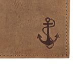oxmox Leather RFID Protect Pocketbörse Freedom Anchor Embossed Vintage Light Brown oxmox Leather RFID Protect Pocketbörse Freedom Anchor Embossed Vintage Light Brown