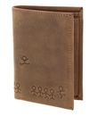 oxmox Leather RFID Protect Kombibörse Jumping Jack 2.0 Embossed Vintage Light Brown