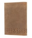 oxmox Leather RFID Protect Kombibörse Jumping Jack 2.0 Embossed Vintage Light Brown