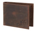 oxmox Leather RFID Protect Pocketbörse Lizard 2.0 Embossed Vintage Dark Brown oxmox Leather RFID Protect Pocketbörse Lizard 2.0 Embossed Vintage Dark Brown
