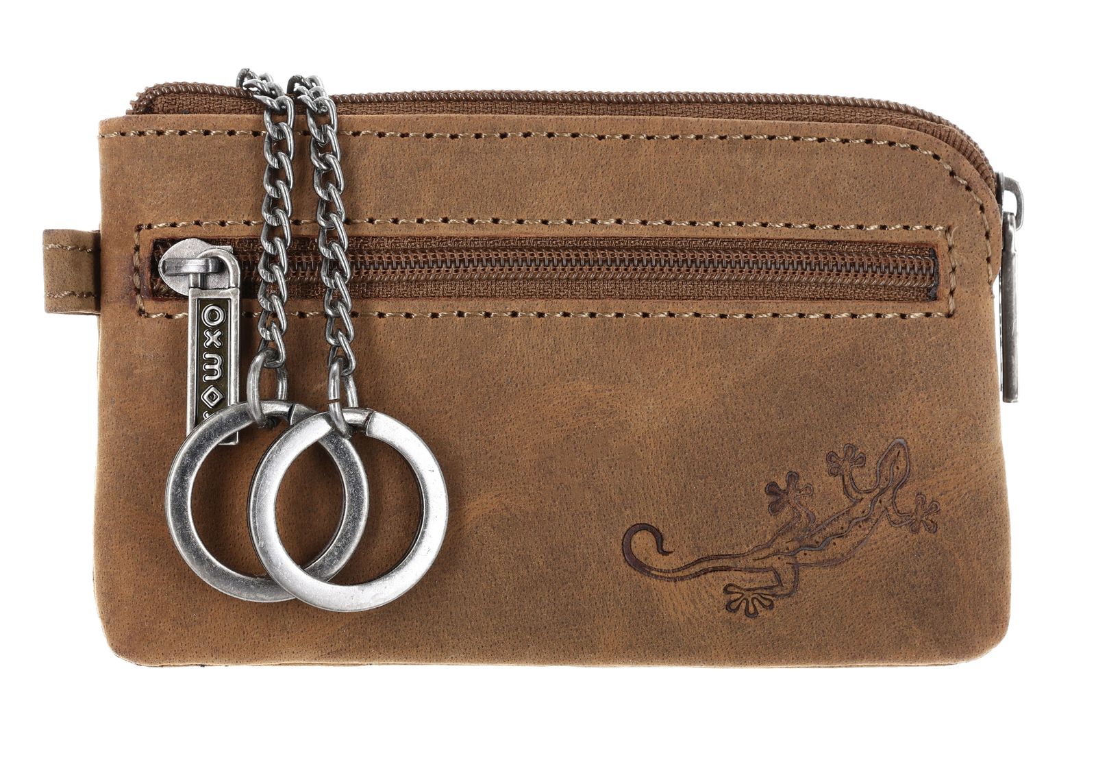 oxmox Leather Keyholder Lizard 2.0 Embossed Vintage Light Brown oxmox Leather Keyholder Lizard 2.0 Embossed Vintage Light Brown