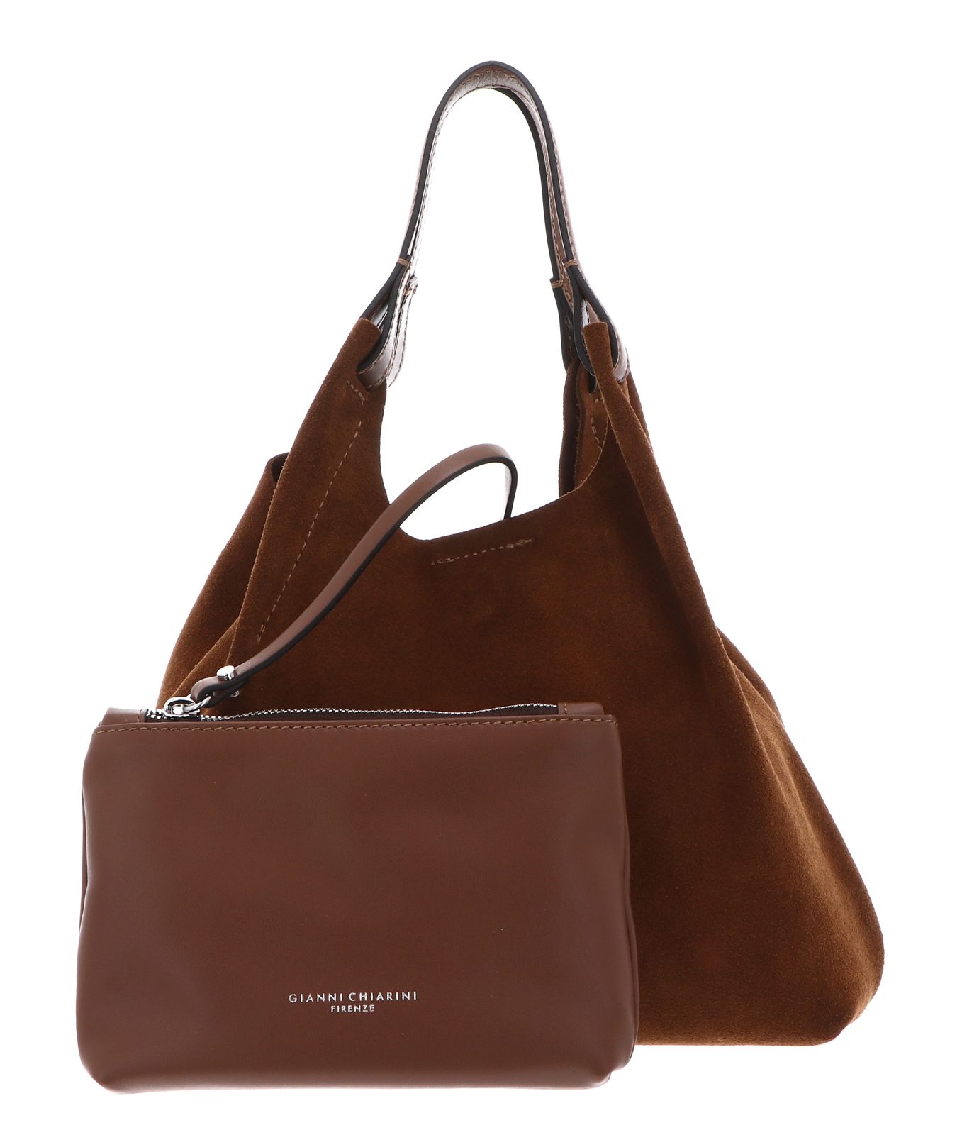 GIANNI CHIARINI Dua Leather Bag Cognac