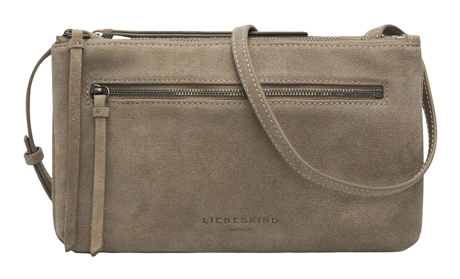 LIEBESKIND BERLIN Zena Double Crossbody Bag S Neutral Grey