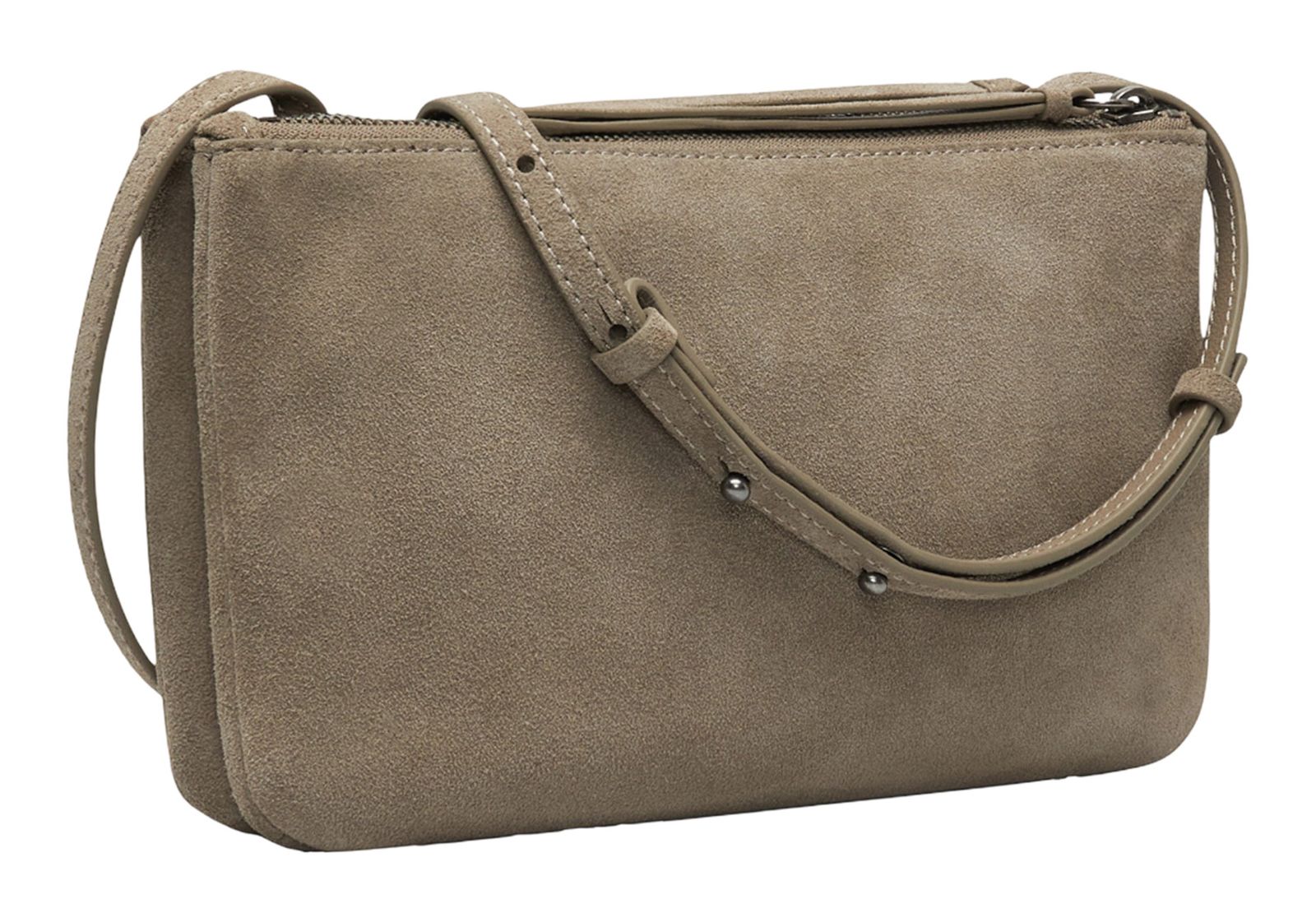 LIEBESKIND BERLIN Zena Double Crossbody Bag S Neutral Grey LIEBESKIND BERLIN Zena Double Crossbody Bag S Neutral Grey