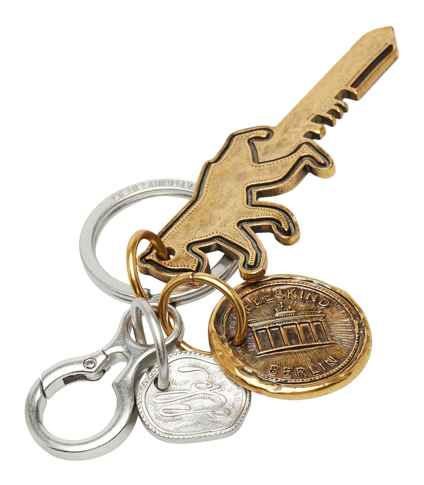LIEBESKIND BERLIN Bear Keyring American Silver
