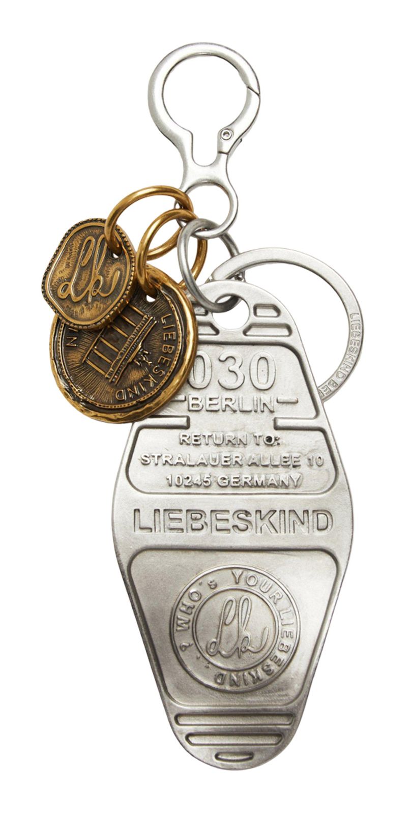 LIEBESKIND BERLIN Tag Keyring American Silver LIEBESKIND BERLIN Tag Keyring American Silver