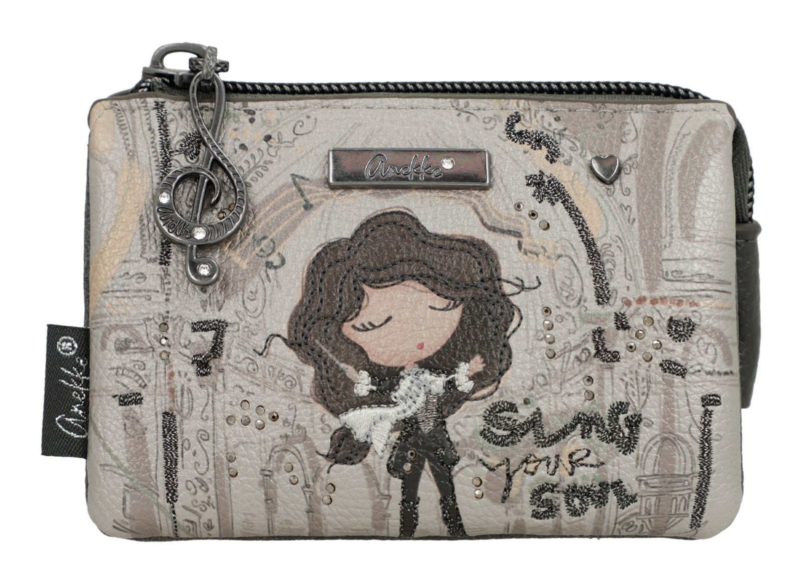 Anekke Orchestra 3 Compartment Purse Multicolor