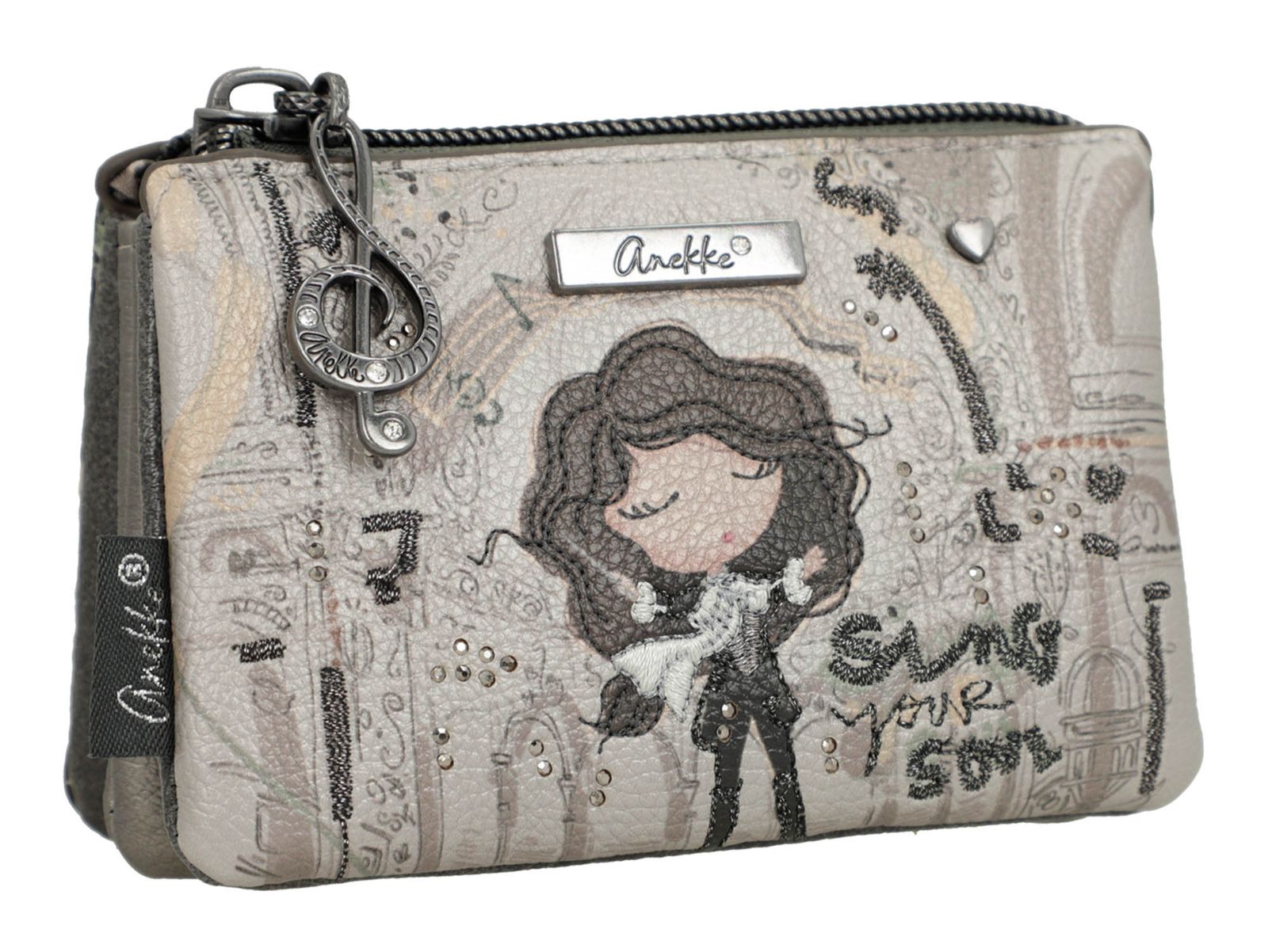Anekke Orchestra 3 Compartment Purse Multicolor Anekke Orchestra 3 Compartment Purse Multicolor