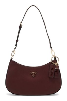 GUESS Noelle II Top Zip Shoulder Bag Burgundy