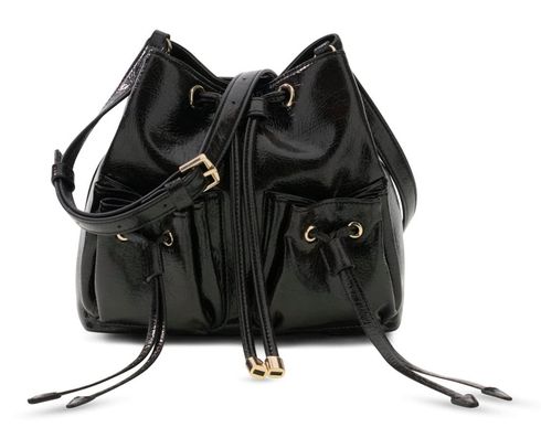 GUESS Theodora Drawstring Bucket Black