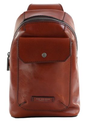 THE BRIDGE Mattia Single Strap Backpack Marrone 14 / Rutenio Palladio THE BRIDGE Mattia Single Strap Backpack Marrone 14 / Rutenio Palladio
