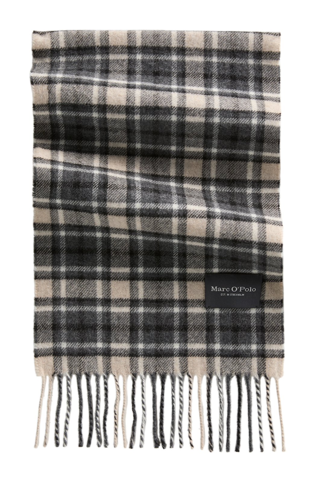 Marc O'Polo Woven Scarf Dark Brown / Multi