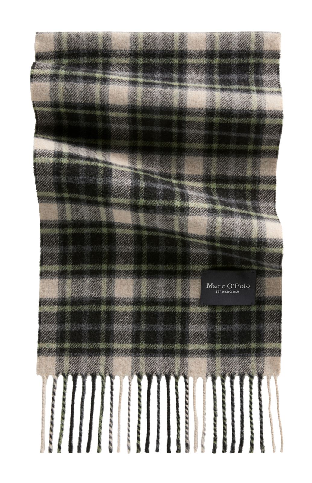 Marc O'Polo Woven Scarf Dark Green / Multi