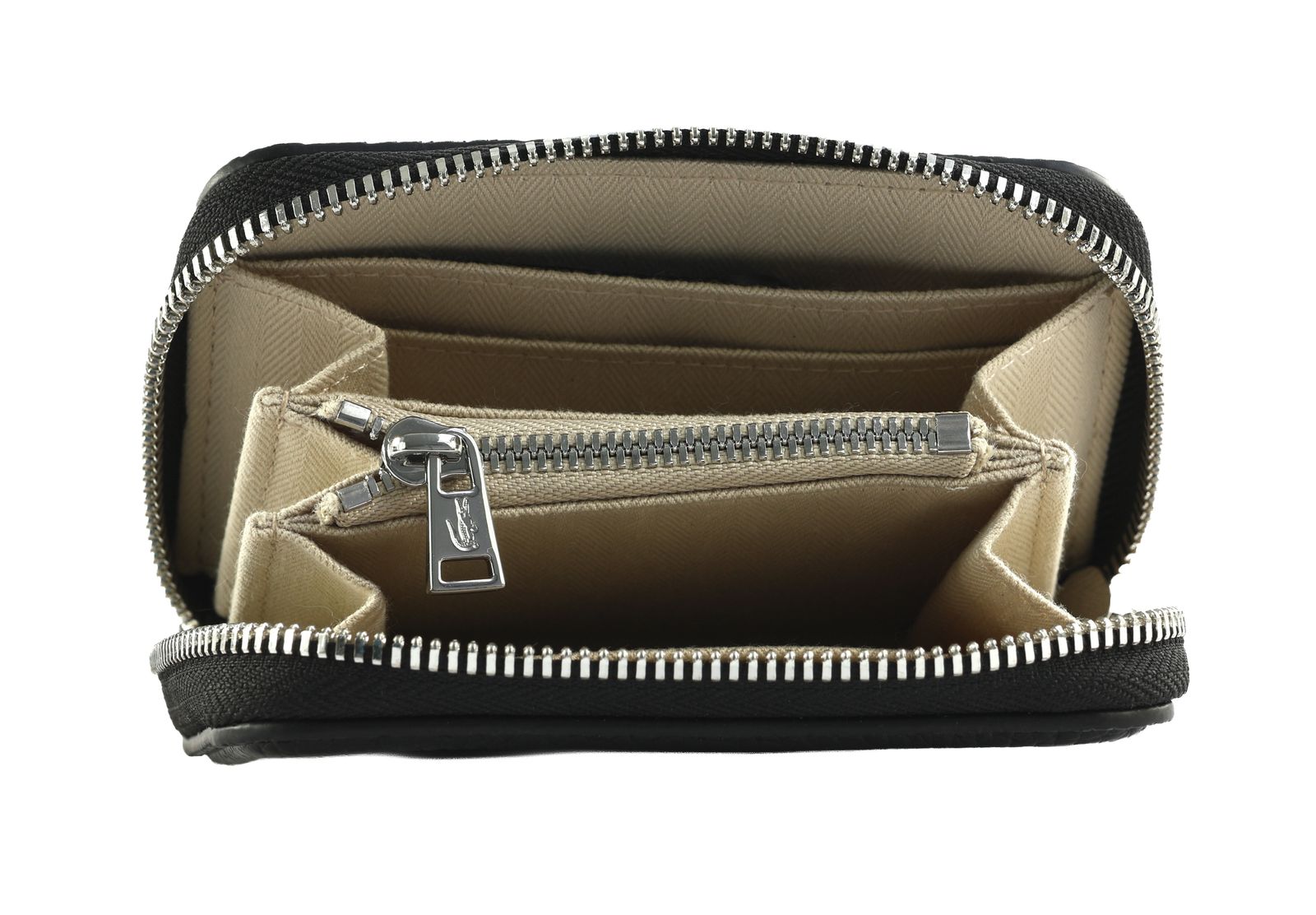 LACOSTE Zip Coin Wallet XS Noir LACOSTE Zip Coin Wallet XS Noir
