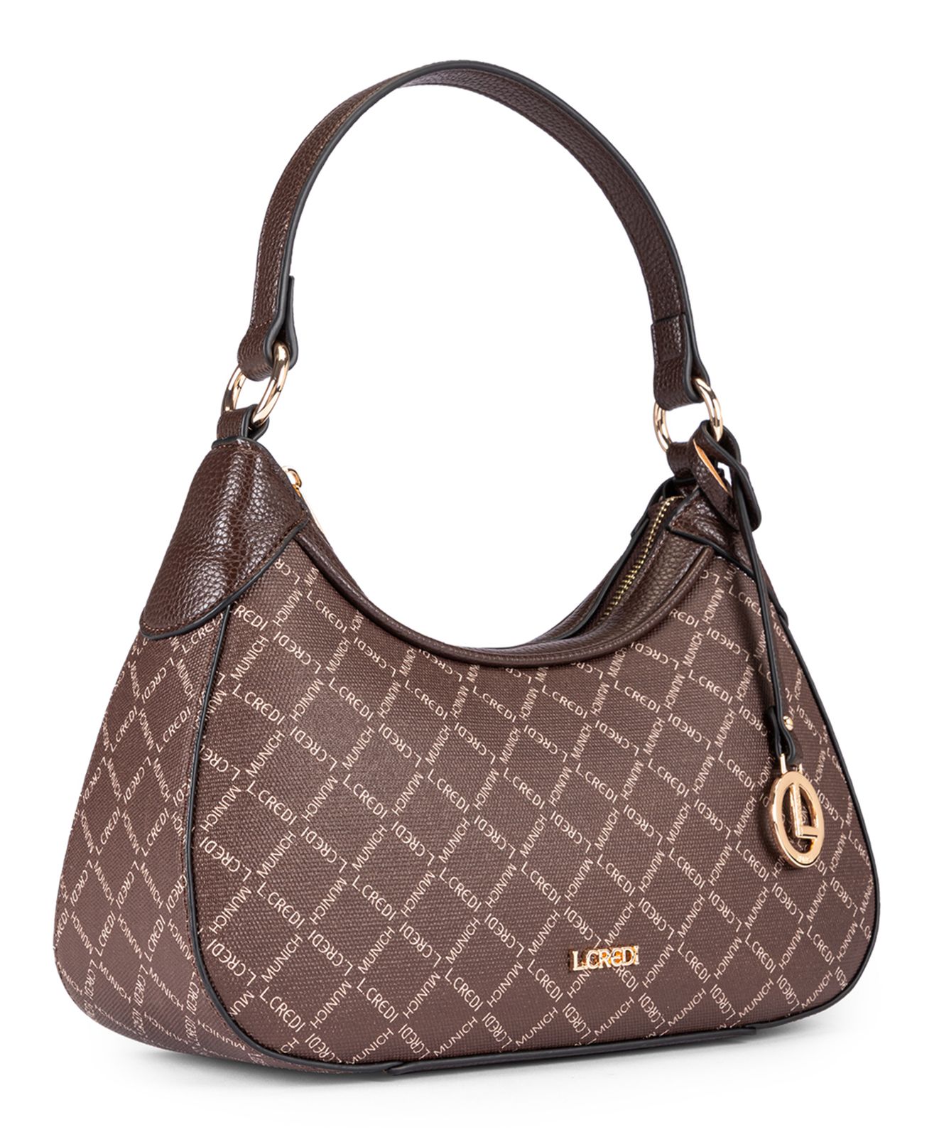 L.CREDI Filiberta Hobo Bag Chocolate L.CREDI Filiberta Hobo Bag Chocolate