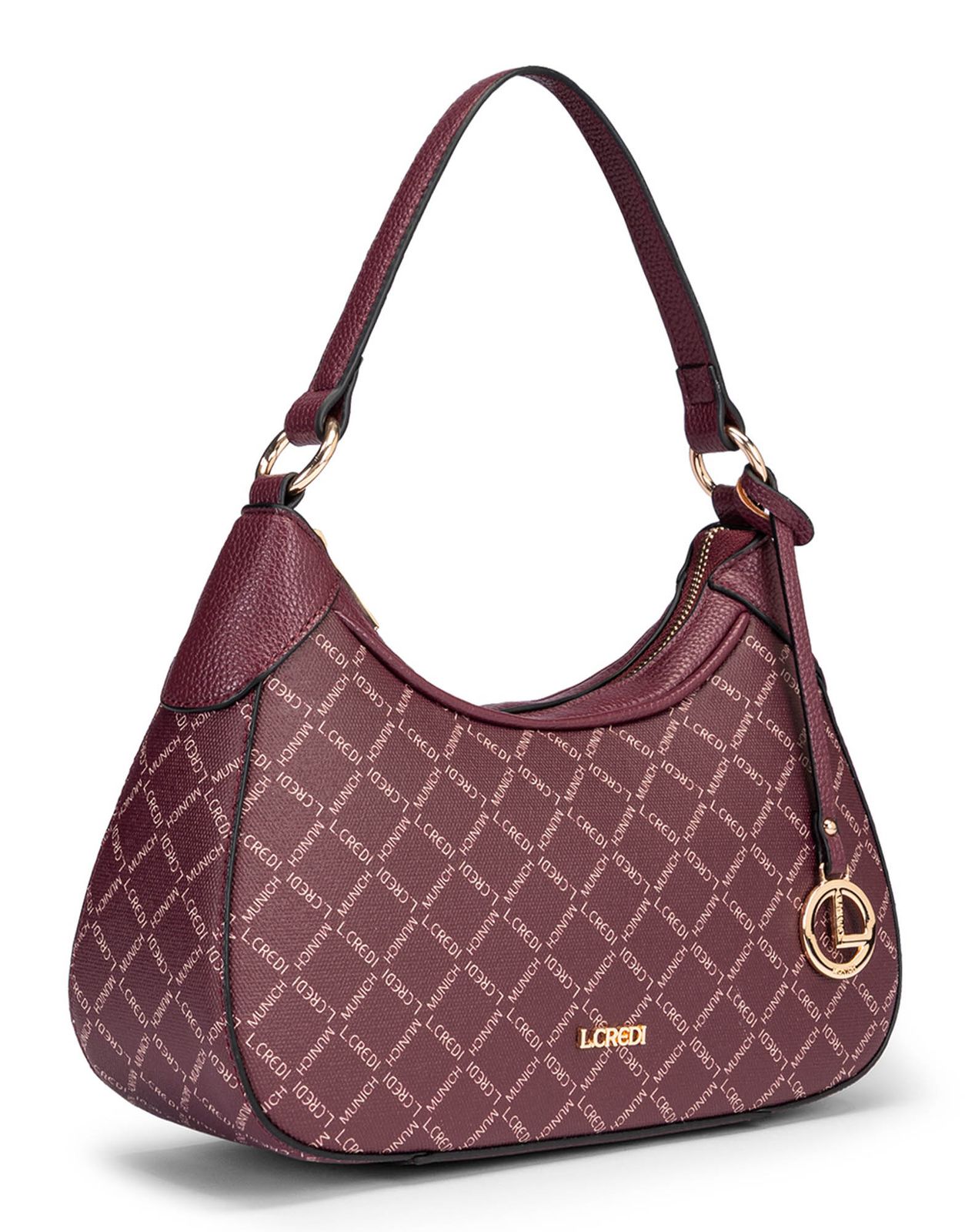 L.CREDI Filiberta Hobo Bag Cherry Shade L.CREDI Filiberta Hobo Bag Cherry Shade