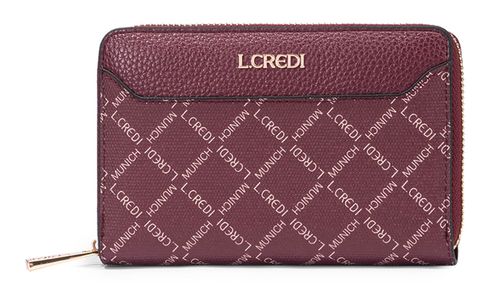L.CREDI Filiberta Zip Around Wallet Cherry Shade L.CREDI Filiberta Zip Around Wallet Cherry Shade