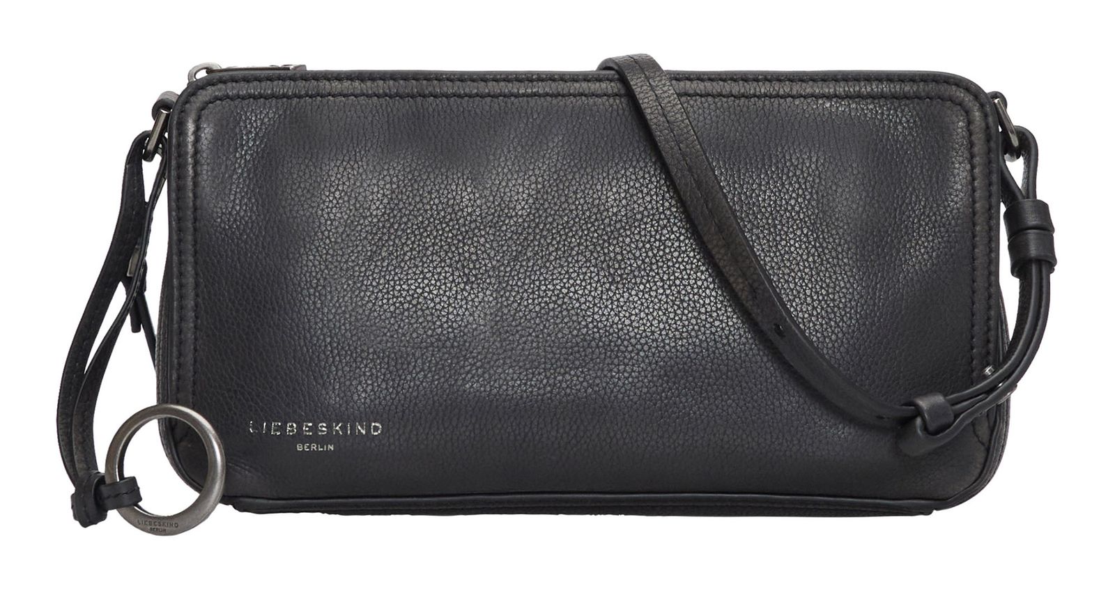 LIEBESKIND BERLIN Claire II Vintage Pebble Crossbody Bag M Black