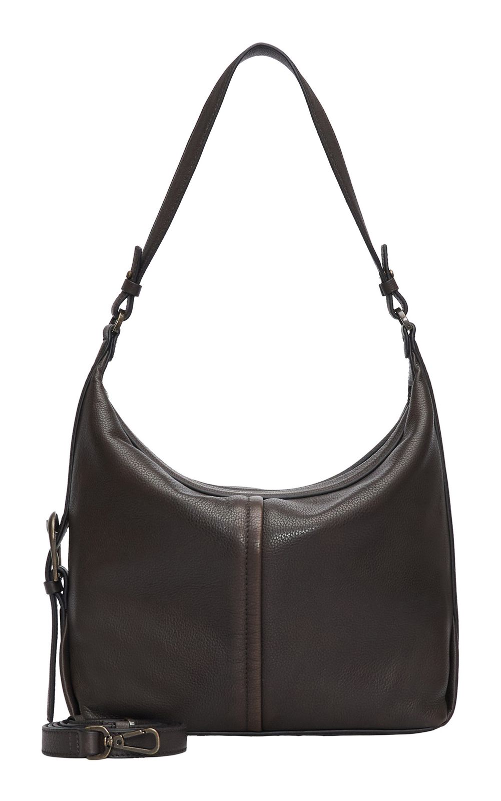 LIEBESKIND BERLIN Paris II Vintage Pebble Hobo Bag M Deep Soil