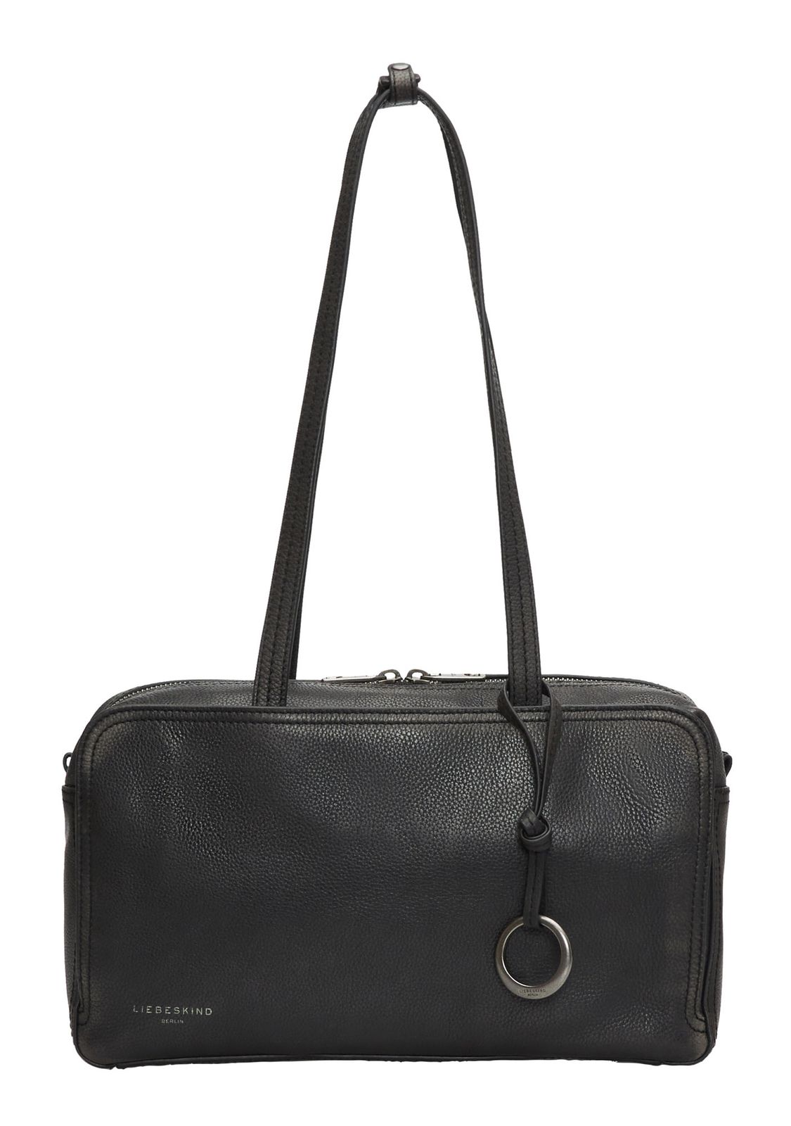 LIEBESKIND BERLIN Claire II Vintage Pebble Satchel Bag M Black