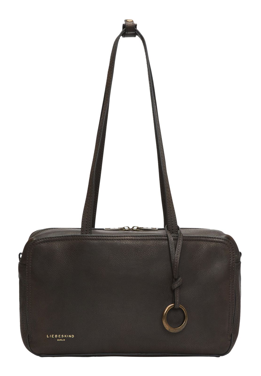 LIEBESKIND BERLIN Claire II Vintage Pebble Satchel Bag M Deep Soil