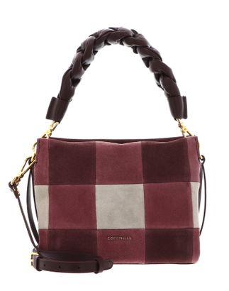 COCCINELLE Boheme Vichy Patch Handbag Mu. Wi. Ros / Berry