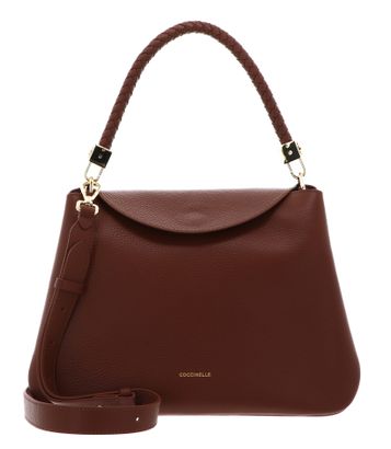 COCCINELLE Tiggy Handbag Grained Leather Cognac