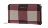 COCCINELLE Metallic Vichy Patch Wallet Mu. Wi. Ros / Berry