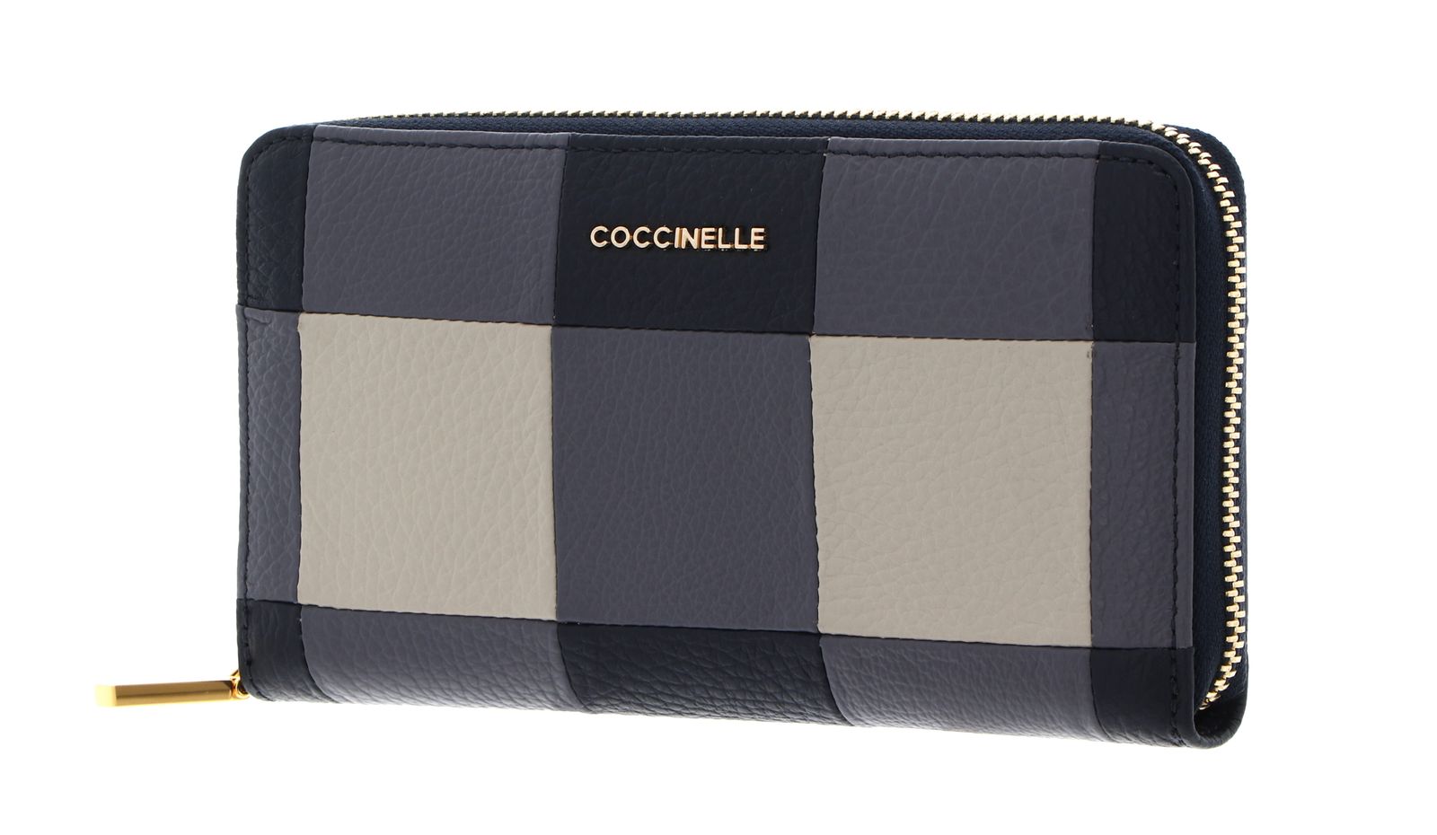 COCCINELLE Metallic Vichy Patch Wallet Mul. Stove / Midn.