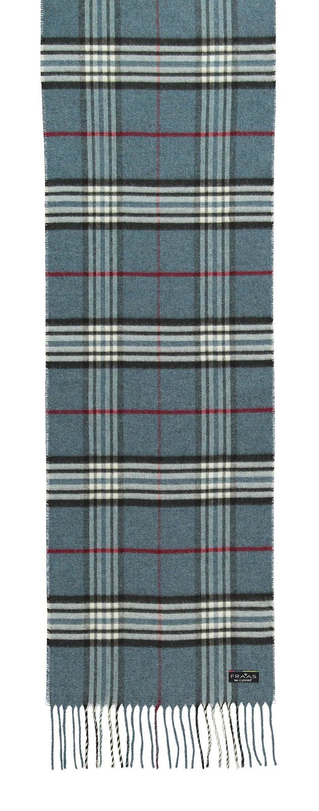FRAAS Cashmink® Scarf with FRAAS Plaid Bleached Denim FRAAS Cashmink® Scarf with FRAAS Plaid Bleached Denim