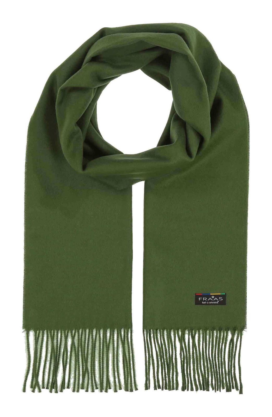 FRAAS Cashmink® Scarf with Fringes Safari Green