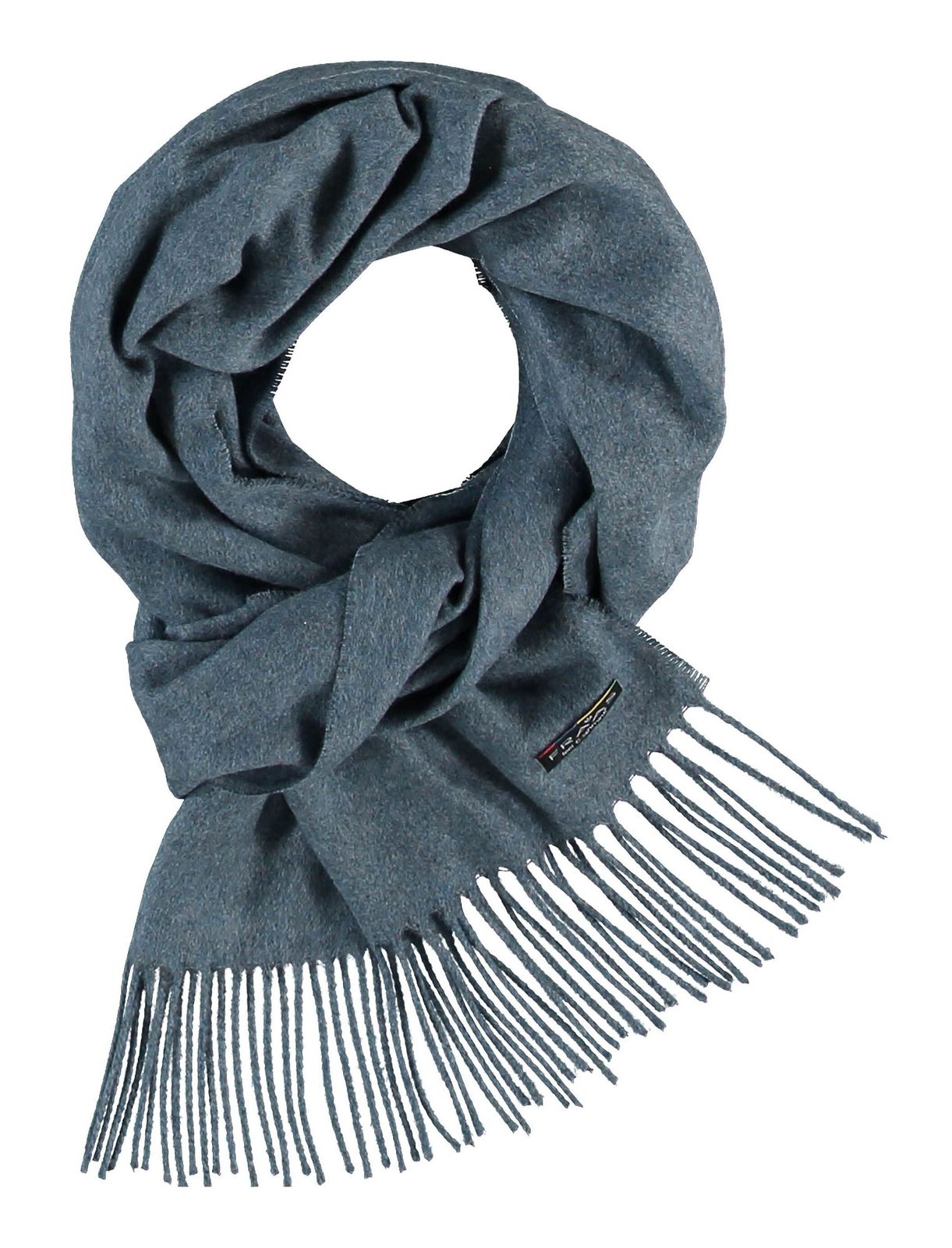 FRAAS Cashmink® Scarf with Fringes Denim FRAAS Cashmink® Scarf with Fringes Denim
