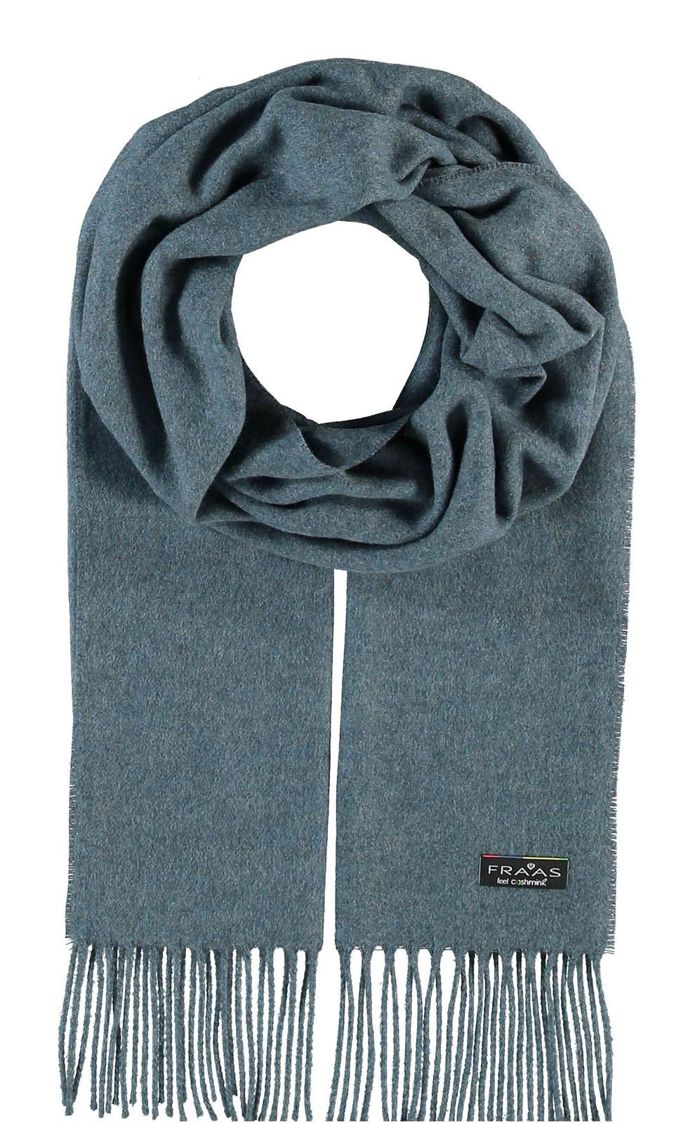 FRAAS Cashmink® Scarf with Fringes Denim