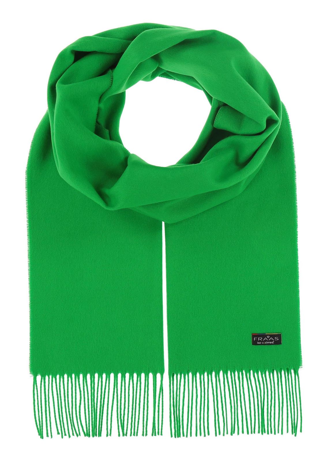FRAAS Cashmink® Scarf with Fringe Cyber Green