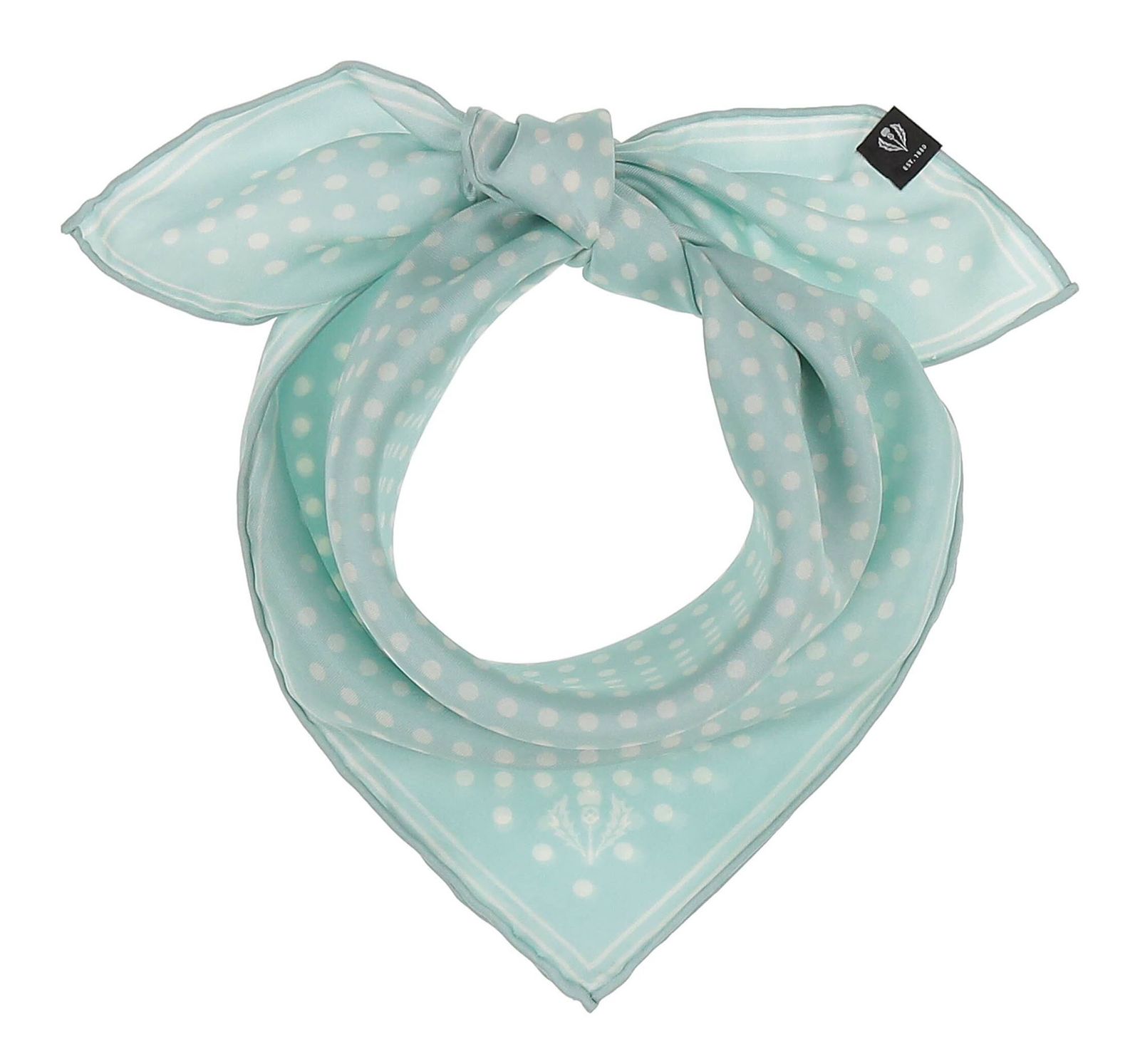 FRAAS Classic Square Made of Pure Silk Misty Blue