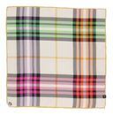 FRAAS Nicki Silk Stole With Fraas Plaid Karo Honest White FRAAS Nicki Silk Stole With Fraas Plaid Karo Honest White