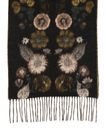 FRAAS Cashmink®-Scarf with floral Design Caviar FRAAS Cashmink®-Scarf with floral Design Caviar