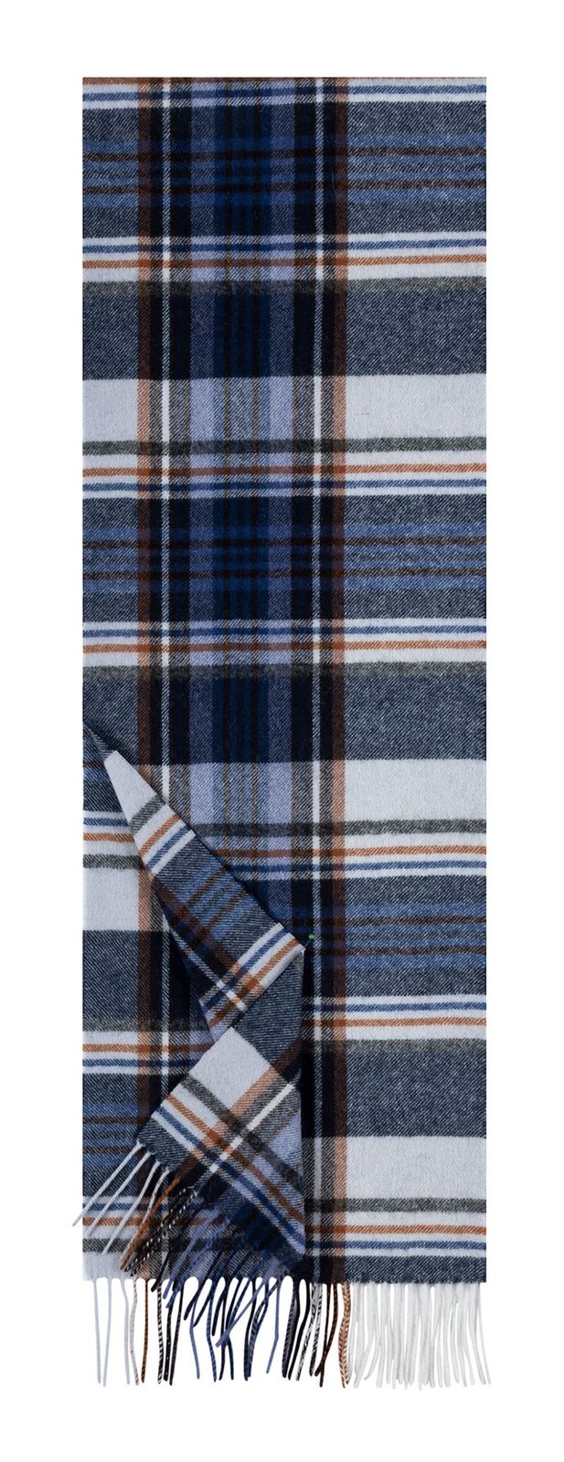 ROECKL Scottish Tartan Scarf Multi Blue