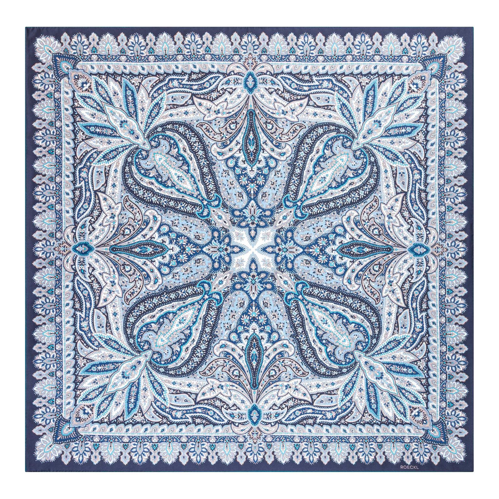 ROECKL Flourishing Paisley 90x90 Multi Emerald ROECKL Flourishing Paisley 90x90 Multi Emerald