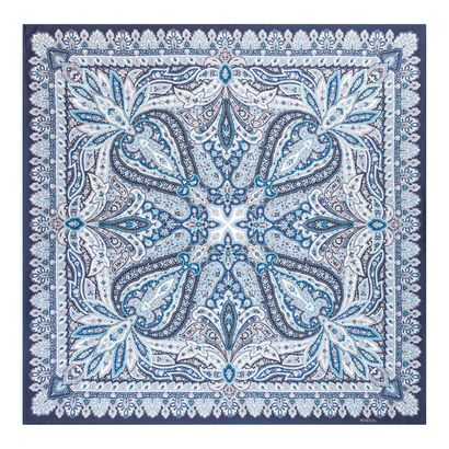 ROECKL Flourishing Paisley 90x90 Multi Emerald