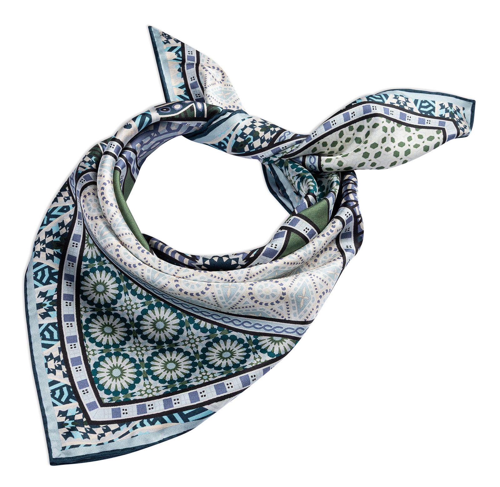 ROECKL Kaleidoskope 53x53 Multi Emerald ROECKL Kaleidoskope 53x53 Multi Emerald