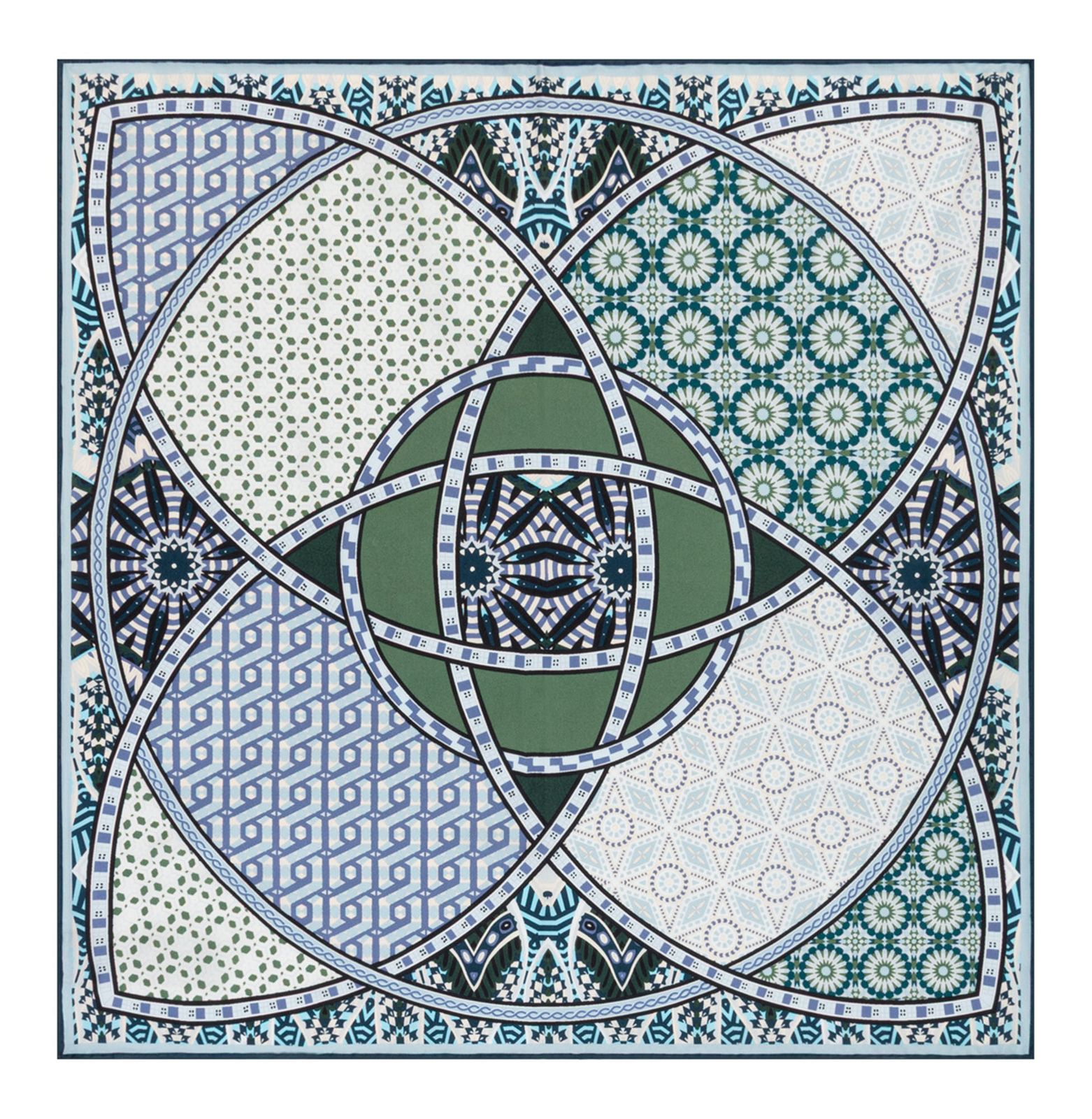 ROECKL Kaleidoskope 53x53 Multi Emerald