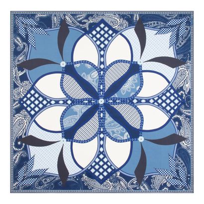 ROECKL Flower Mandala 64x64 Multi Navy