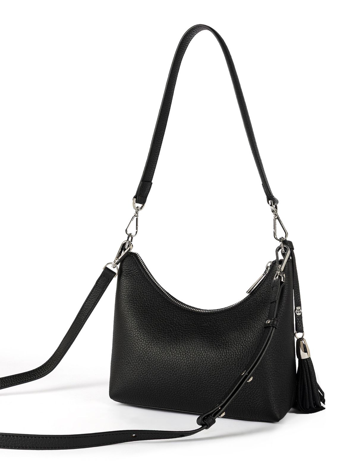 ROECKL Diana Elk Shoulder Bag XS Black ROECKL Diana Elk Shoulder Bag XS Black