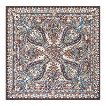 ROECKL Flourishing Paisley 90x90 Multi Coffee ROECKL Flourishing Paisley 90x90 Multi Coffee